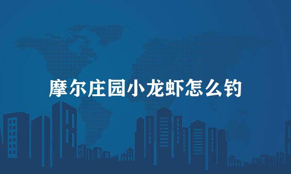 摩尔庄园小龙虾怎么钓