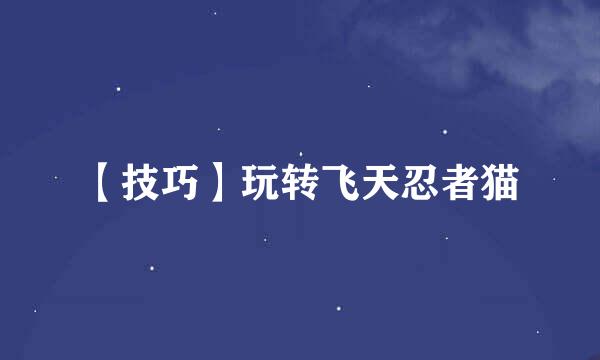 【技巧】玩转飞天忍者猫