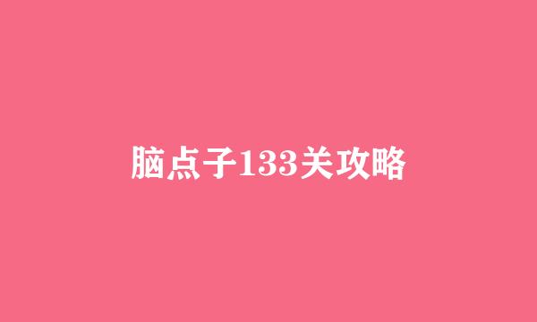 脑点子133关攻略