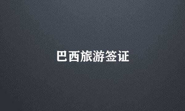 巴西旅游签证