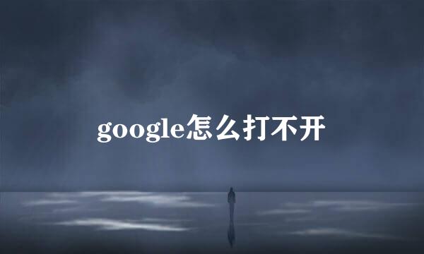 google怎么打不开