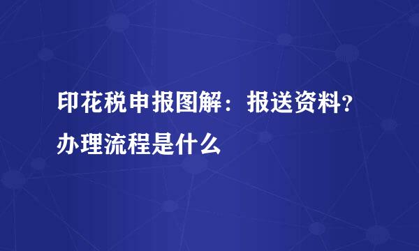 印花税申报图解：报送资料？办理流程是什么