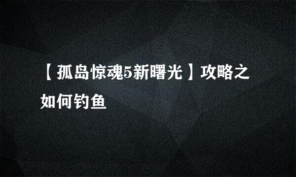 【孤岛惊魂5新曙光】攻略之如何钓鱼