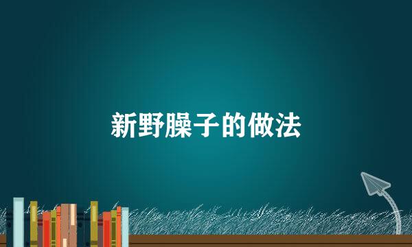 新野臊子的做法