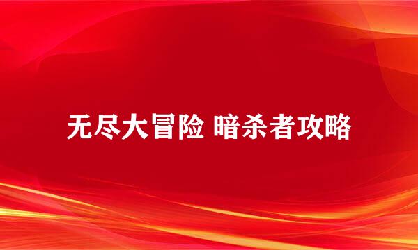 无尽大冒险 暗杀者攻略