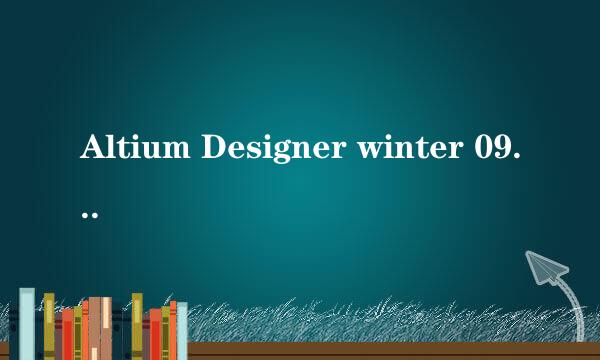 Altium Designer winter 09如何改成中文菜单