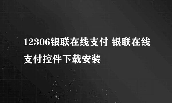 12306银联在线支付 银联在线支付控件下载安装
