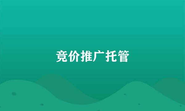 竞价推广托管