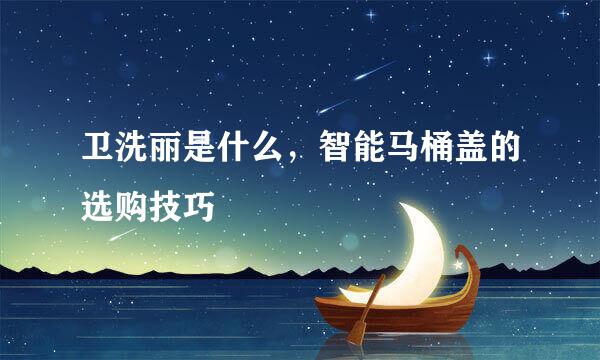 卫洗丽是什么，智能马桶盖的选购技巧