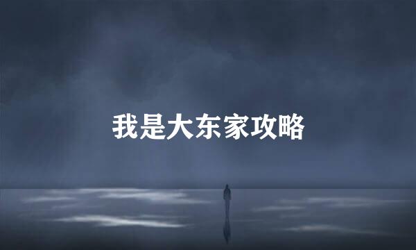 我是大东家攻略