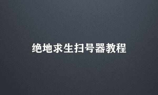 绝地求生扫号器教程