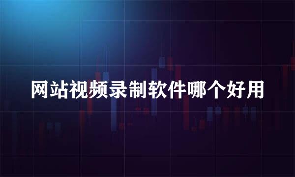 网站视频录制软件哪个好用