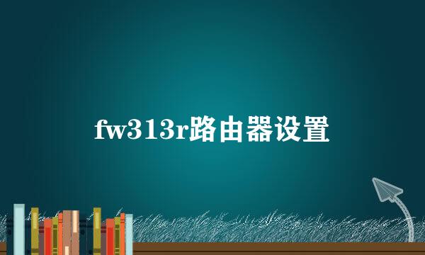 fw313r路由器设置