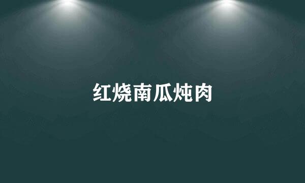红烧南瓜炖肉
