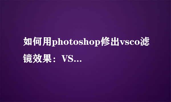 如何用photoshop修出vsco滤镜效果：VSCO-3D LUT