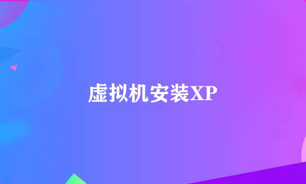 虚拟机安装XP