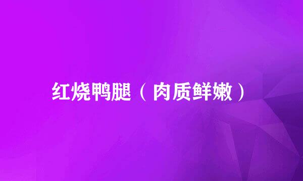 红烧鸭腿（肉质鲜嫩）