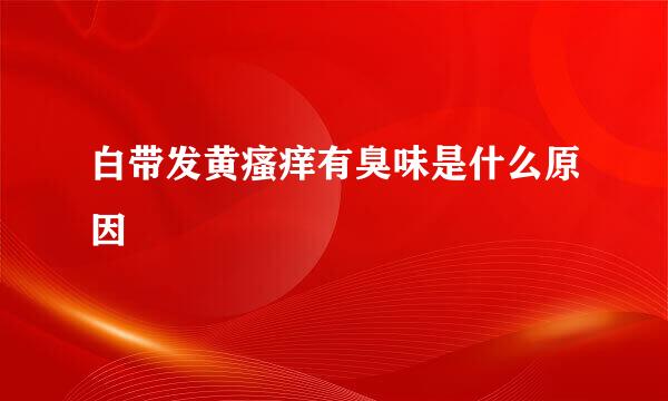 白带发黄瘙痒有臭味是什么原因