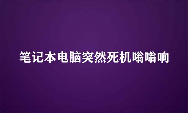 笔记本电脑突然死机嗡嗡响