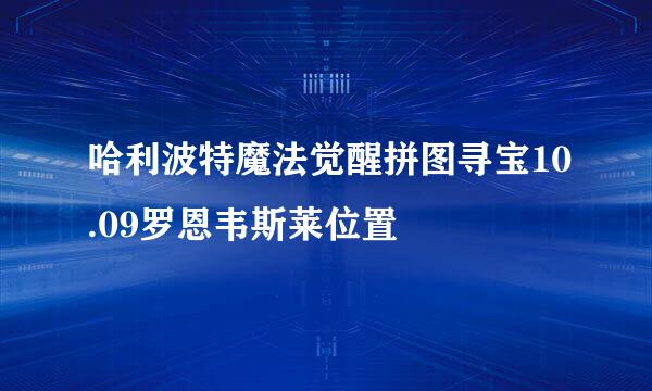 哈利波特魔法觉醒拼图寻宝10.09罗恩韦斯莱位置