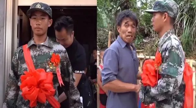 00后苗族小伙参军全寨送行,现场情况如何令人动容?