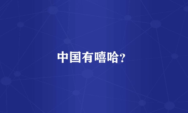 中国有嘻哈？