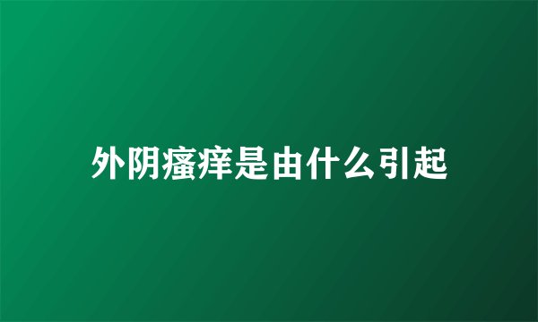 外阴瘙痒是由什么引起