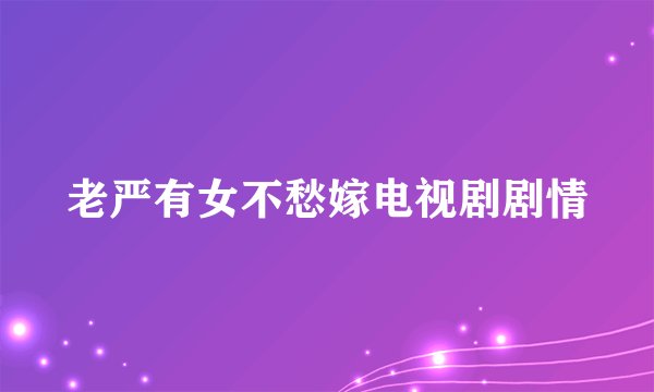 老严有女不愁嫁电视剧剧情