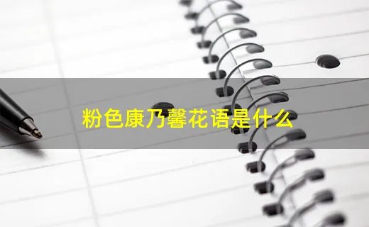粉色康乃馨花语是什么