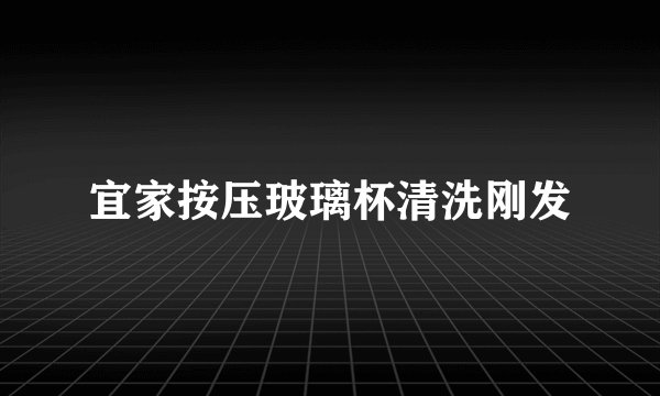宜家按压玻璃杯清洗刚发
