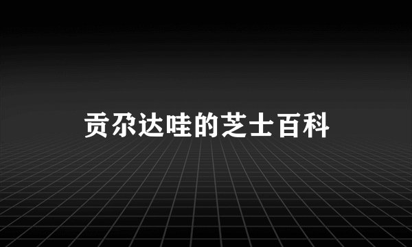 贡尕达哇的芝士百科