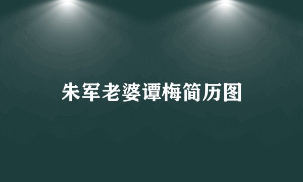 朱军老婆谭梅简历图