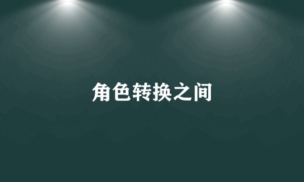 角色转换之间