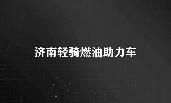 济南轻骑燃油助力车
