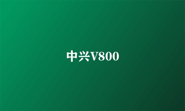 中兴V800
