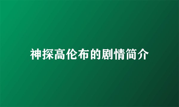 神探高伦布的剧情简介