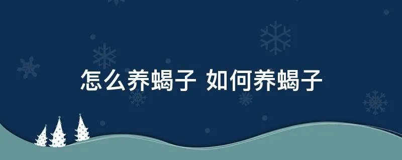 怎么养蝎子 如何养蝎子
