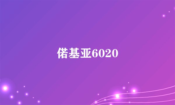 偌基亚6020