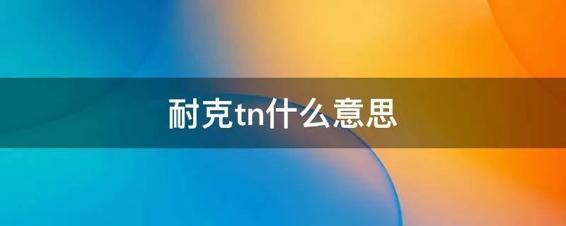 耐克tn什么意思