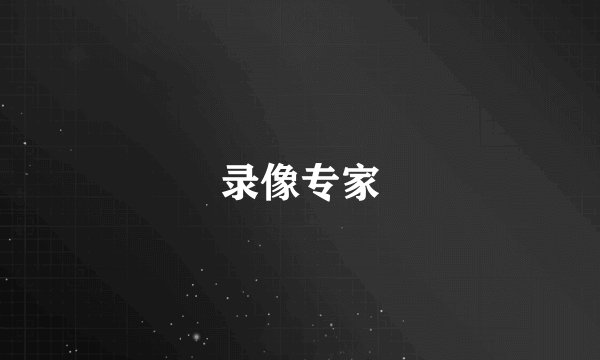 录像专家