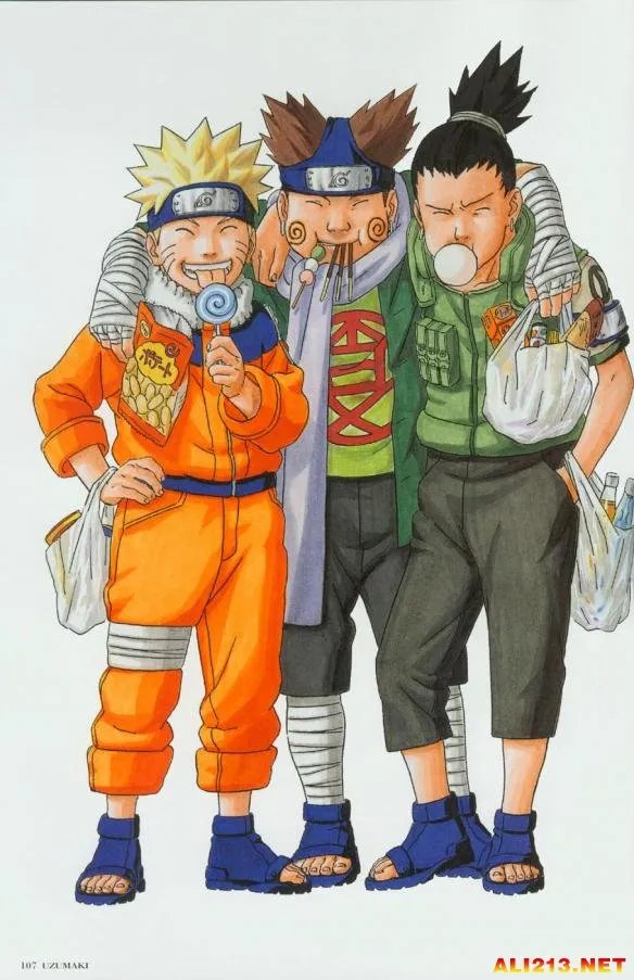 鸣人睡在纲手裆部!《火影忍者》曝光岸本新插画图集