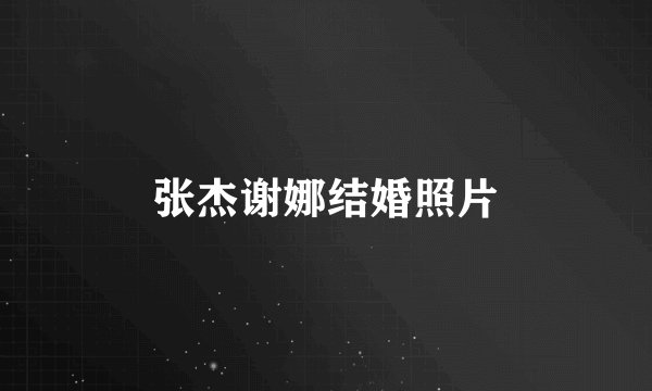 张杰谢娜结婚照片