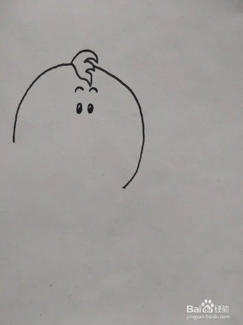 怎么画一只正在放鞭炮的小熊卡通儿童简笔画？