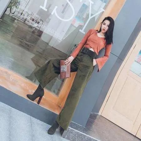 牛仔阔腿裤怎么搭配?
