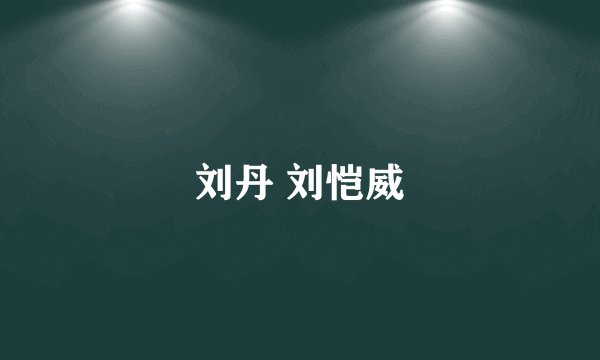 刘丹 刘恺威