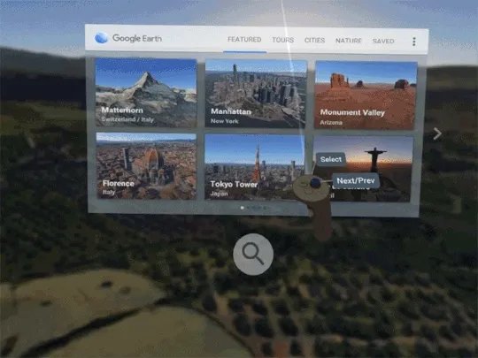 增加快速搜索功能!《谷歌地球VR》正式支持Oculus