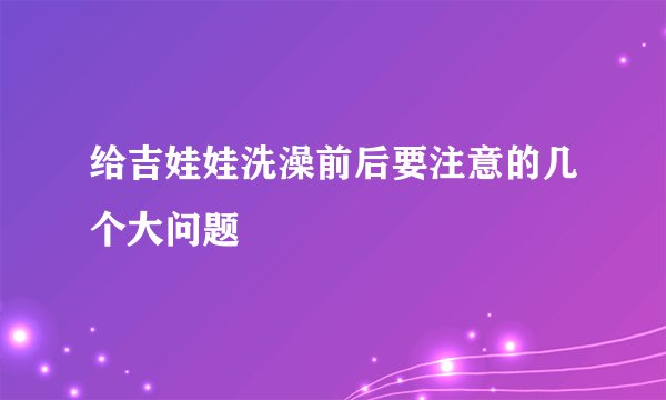 给吉娃娃洗澡前后要注意的几个大问题