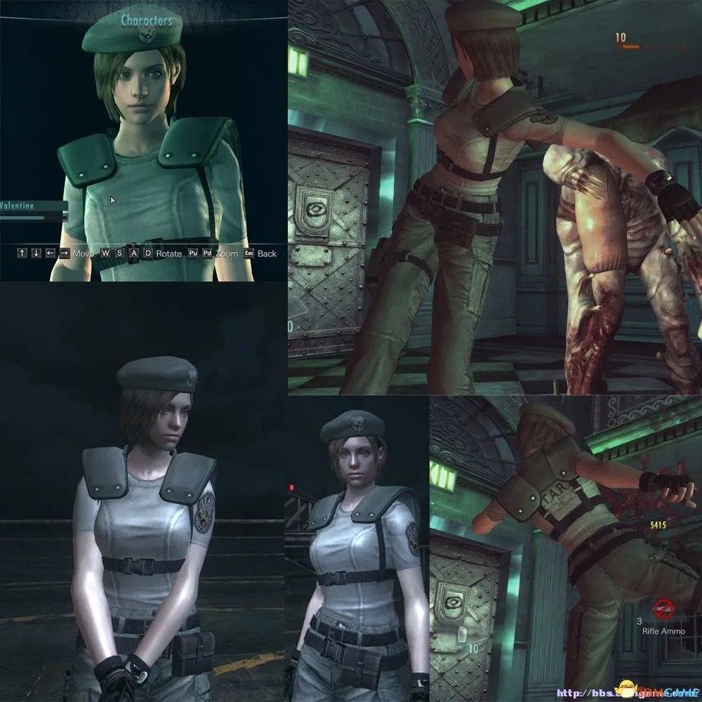 生化危机：启示录HD 吉尔MM蓝色裹胸丰满MOD