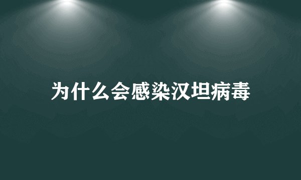 为什么会感染汉坦病毒