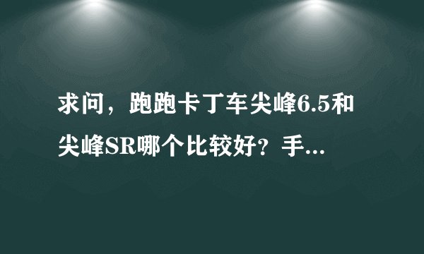 求问，跑跑卡丁车尖峰6.5和尖峰SR哪个比较好？手感好？【我是玩竞速的】